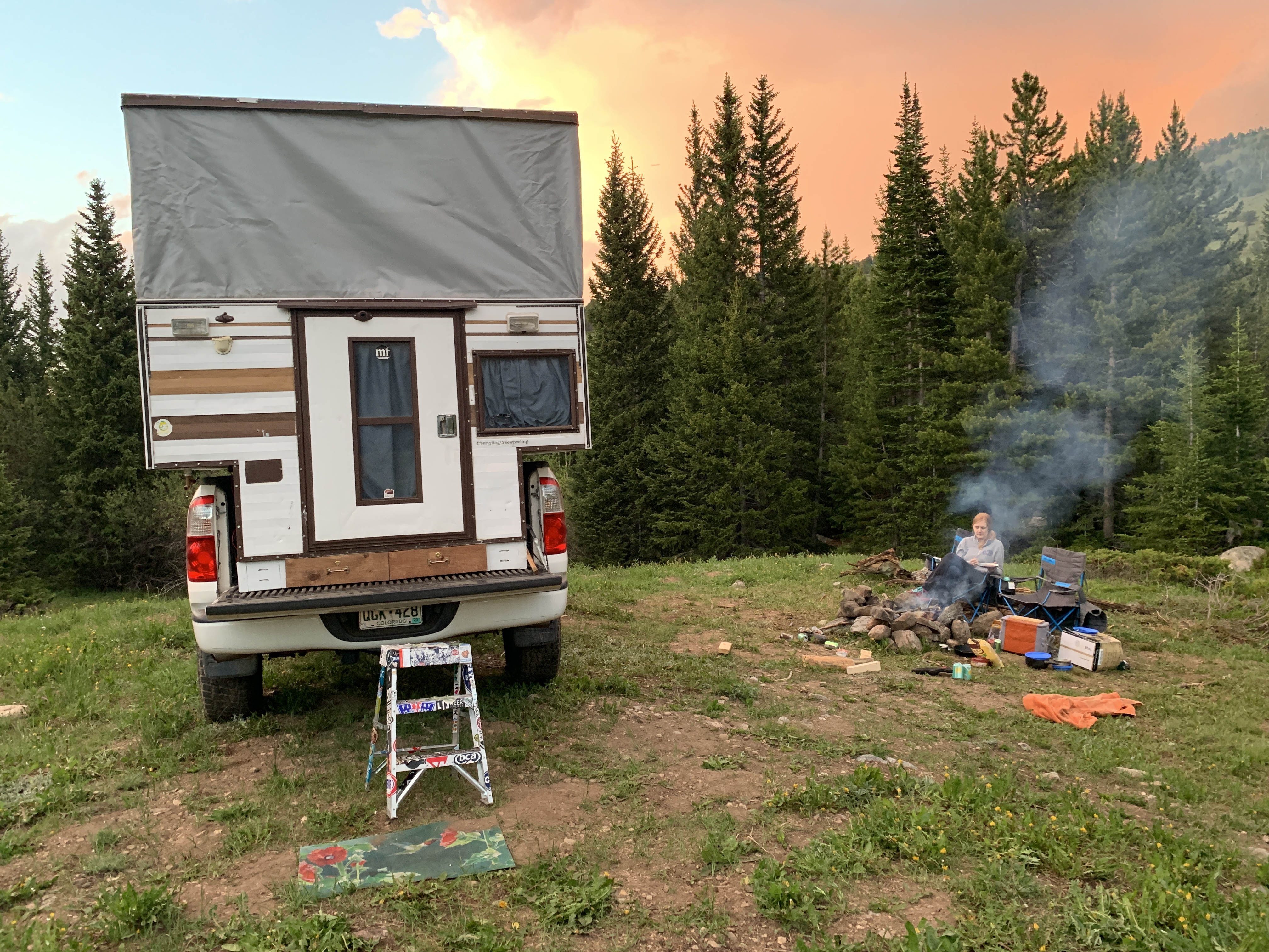 Four Wheel Camper — Dispersed Camping at Sunset